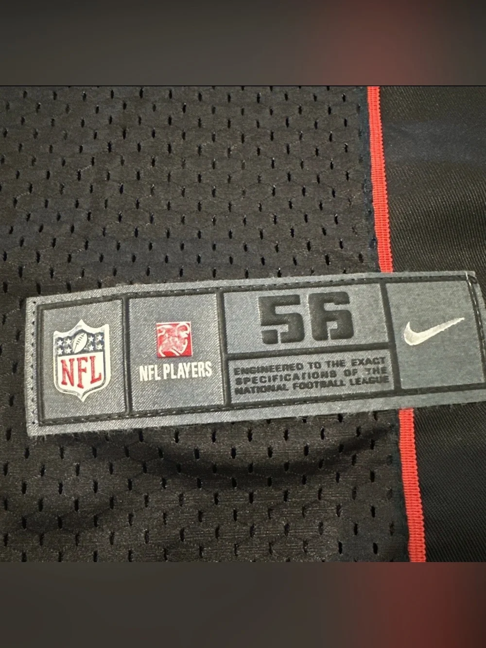 Pat Tillman #40 Nike NFL Cardinals Black Jersey 56 On Field Retired NWT Flaws